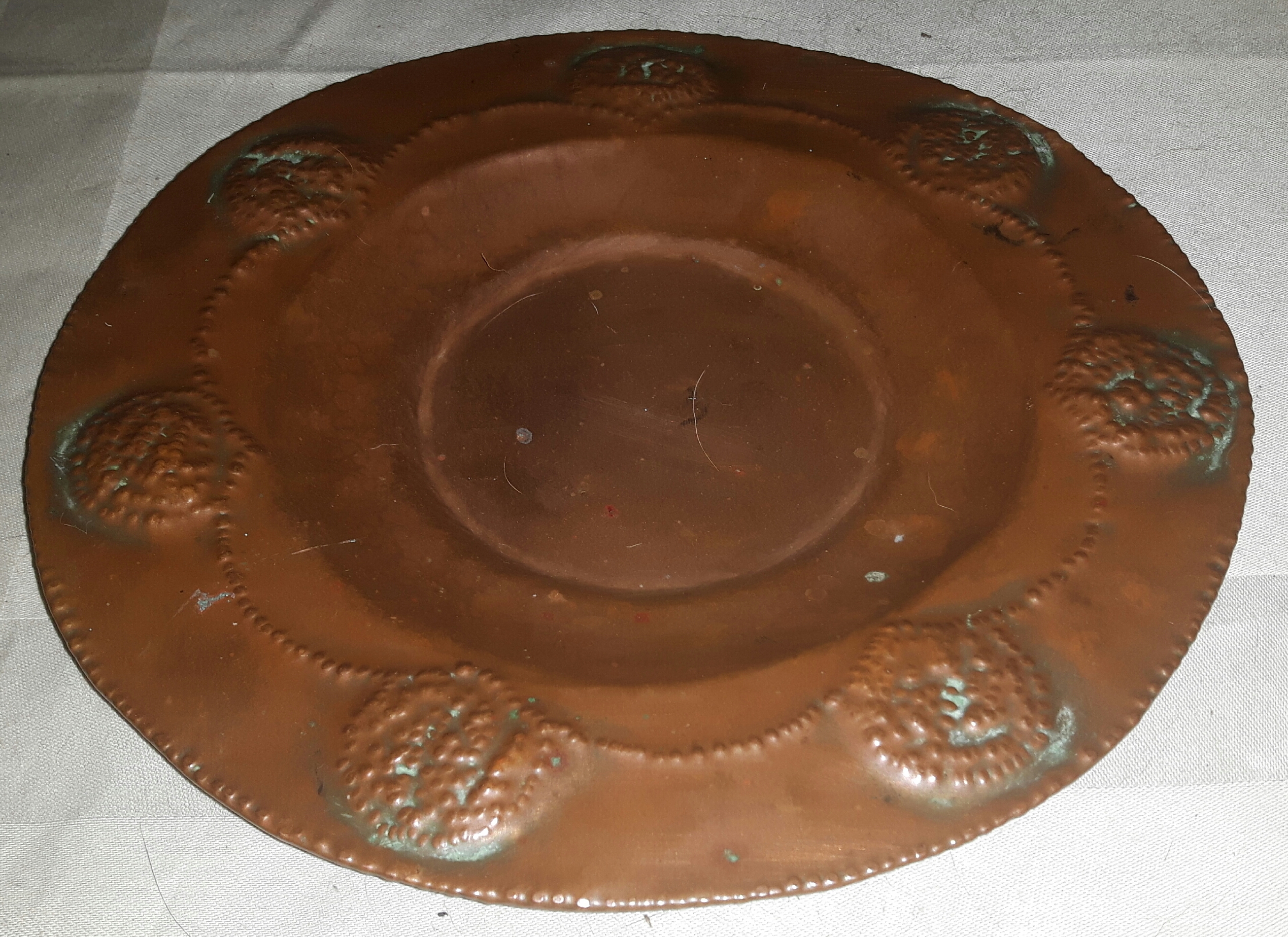 Arts and Crafts Copper Plate Talking Antiques